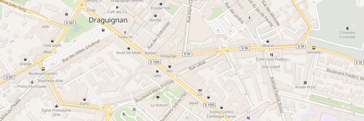 Plan du 35 Bd Jean Jaurès à Draguignan
