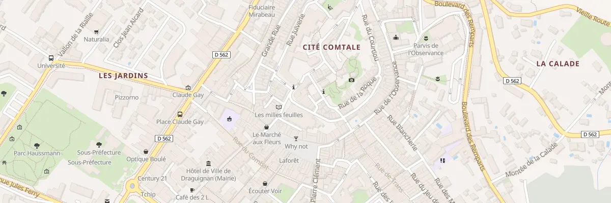 Plan du 1 Rue Vieille Halle à Draguignan