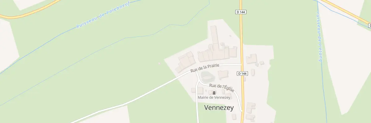 Plan du 14 Rue de la Prairie à Vennezey