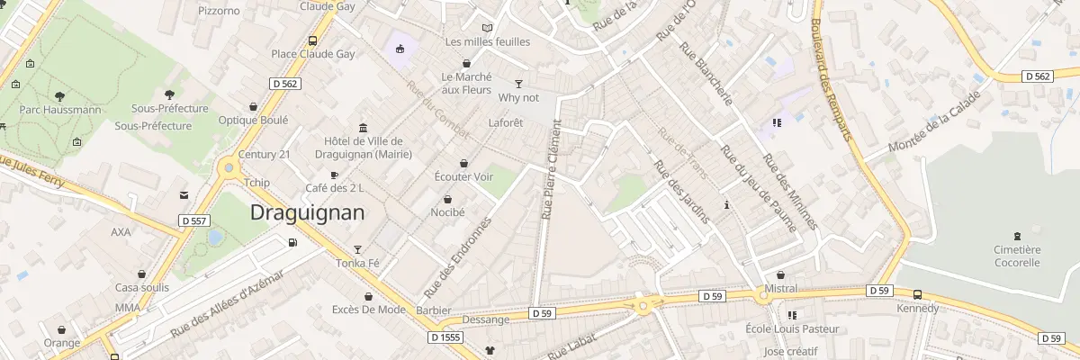 Plan du 4 Rue Pierre Clément à Draguignan