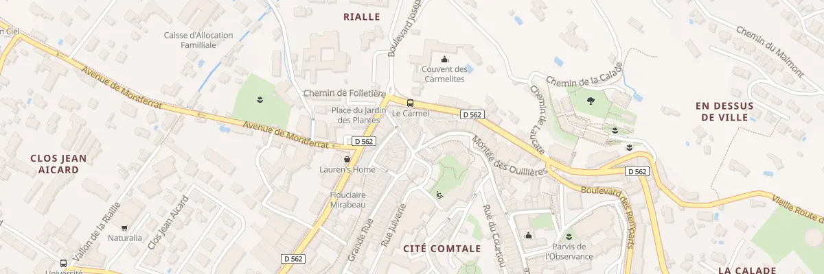 Plan du 2 Rue du Jardin des Plantes à Draguignan