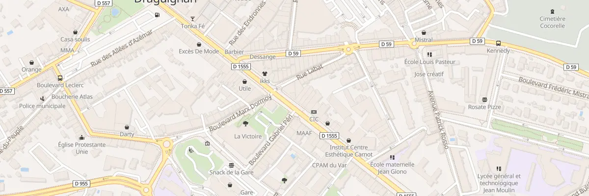 Plan du 3 Av Carnot à Draguignan