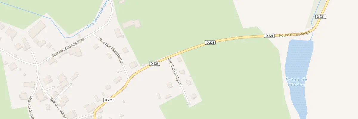Plan du 1 Rue sur la Vigne à Villers-la-Ville