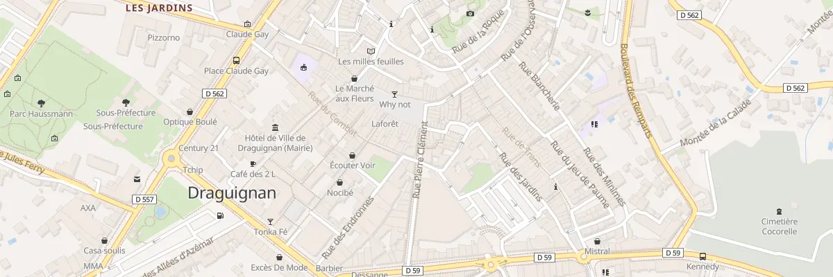 Plan du 2 Rue Pierre Clément à Draguignan
