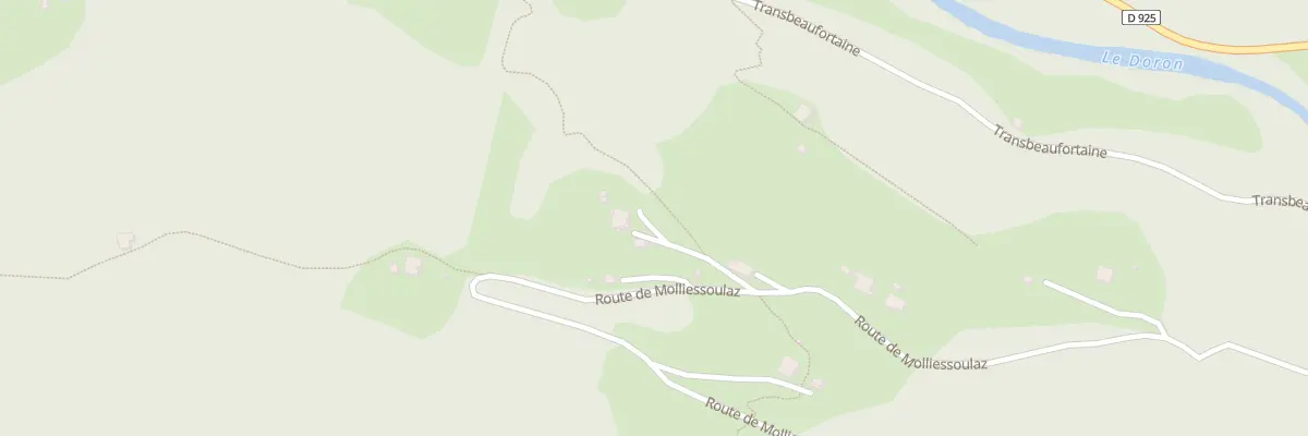 Plan du 1484 Rte de Molliessoulaz à Queige