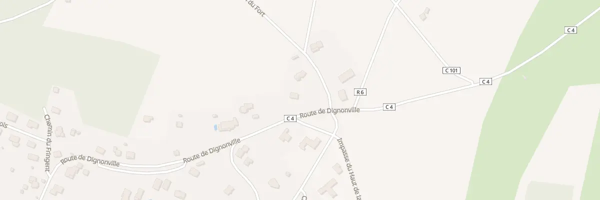Plan du 537 Rte de Dignonville à Dogneville