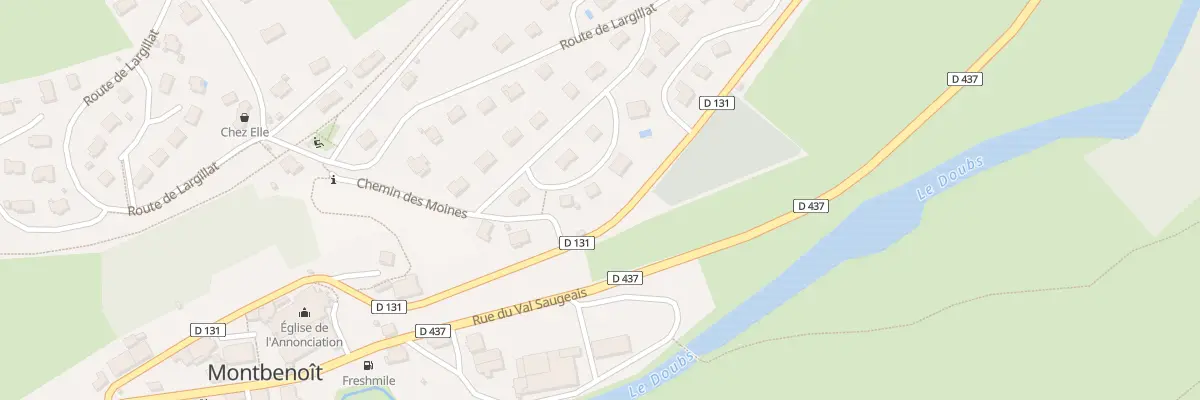 Plan du 14 Lot Le Bief de la Charmotte à Pays-de-Montbenoît