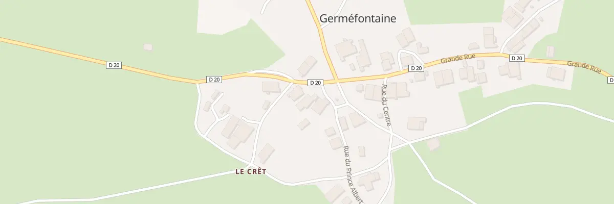 Plan du 25 Gr Grande Rue à Germéfontaine