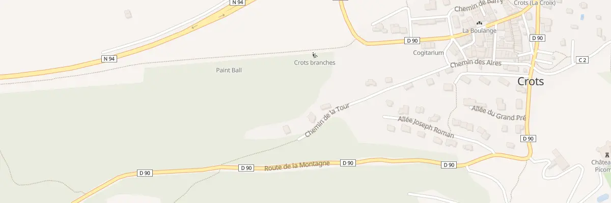 Plan du 252 Che de la Tour à Crots