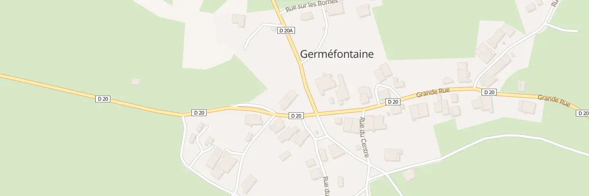 Plan du 26 Gr Grande Rue à Germéfontaine