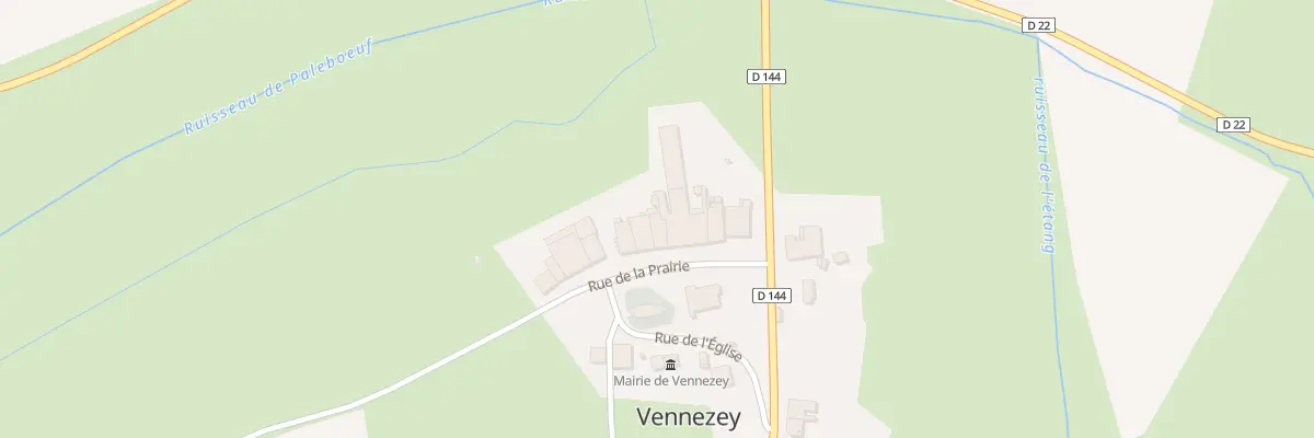 Plan du 8 Rue de la Prairie à Vennezey
