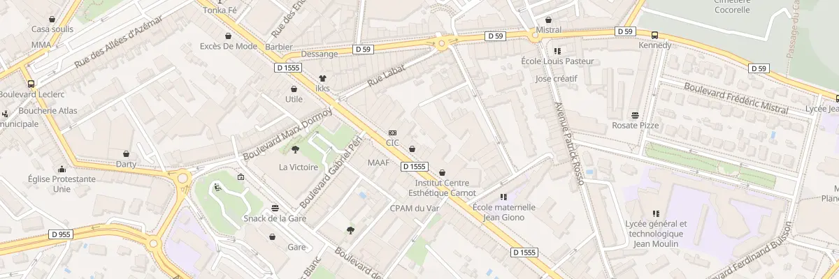 Plan du 19 Av Carnot à Draguignan