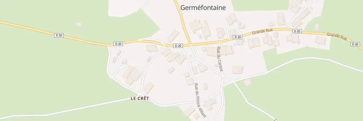 Plan du 2 Rue du Prince Albert à Germéfontaine