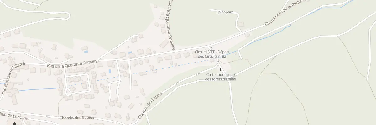 Plan du 84 Rue de la Quarante Semaine à Épinal