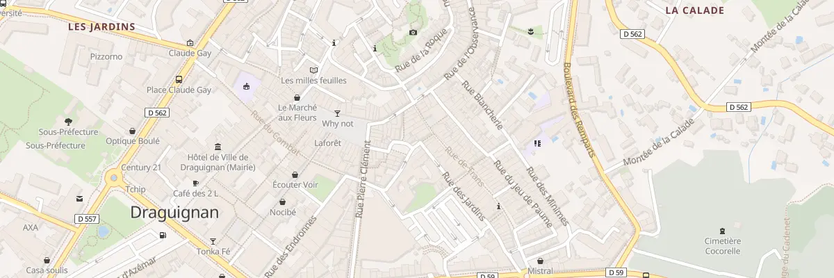 Plan du 6 Rue de l’Etoile à Draguignan