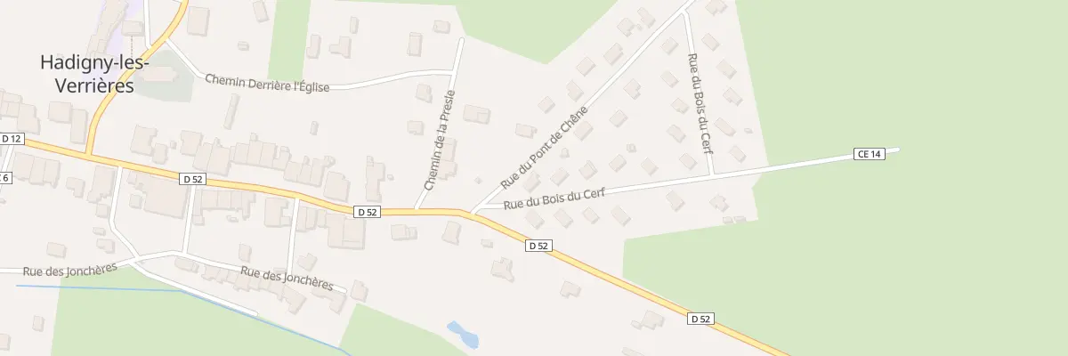 Plan du 2 Rue du Bois du Cerf à Hadigny-les-Verrières