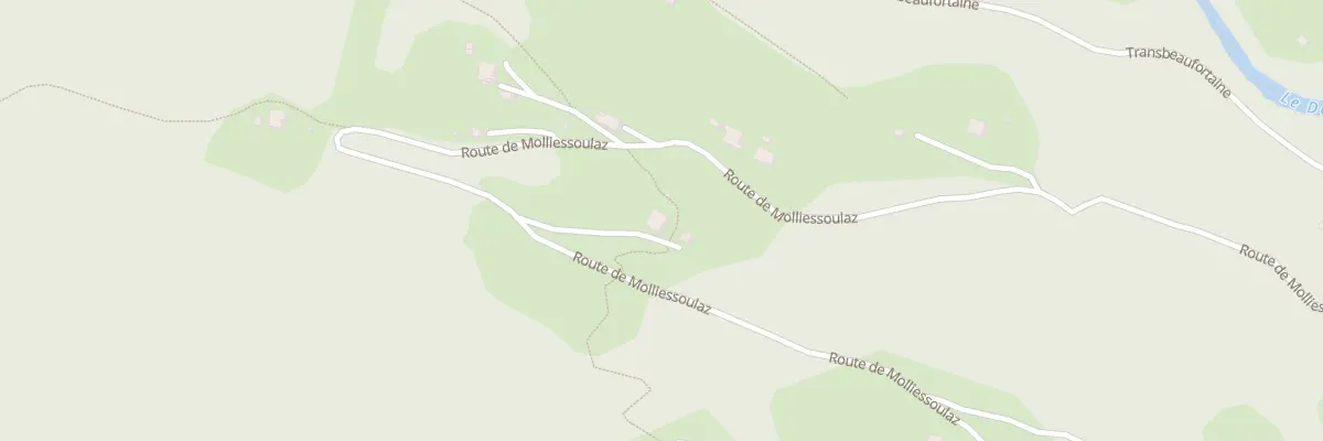 Plan du 1857 Rte de Molliessoulaz à Queige