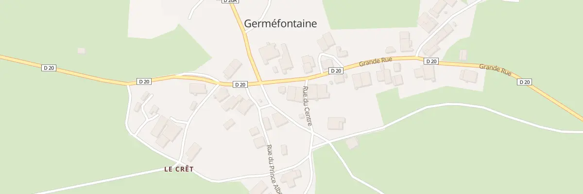 Plan du 21 Gr Grande Rue à Germéfontaine