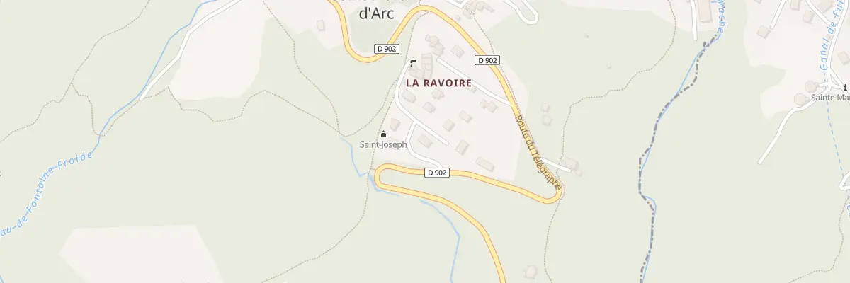 Plan du 5220 La Ravoire à Saint-Martin-d’Arc