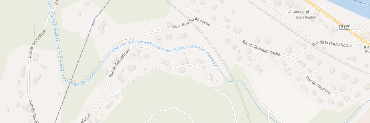 Plan du 833 Rue de la Haute Roche à Dinozé