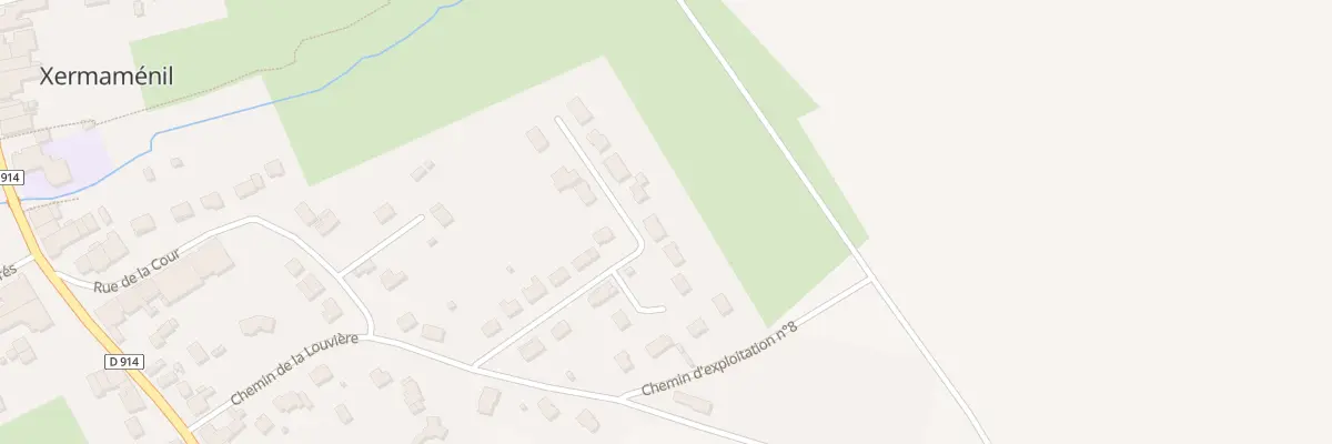 Plan du 17 La Louviere à Xermaménil