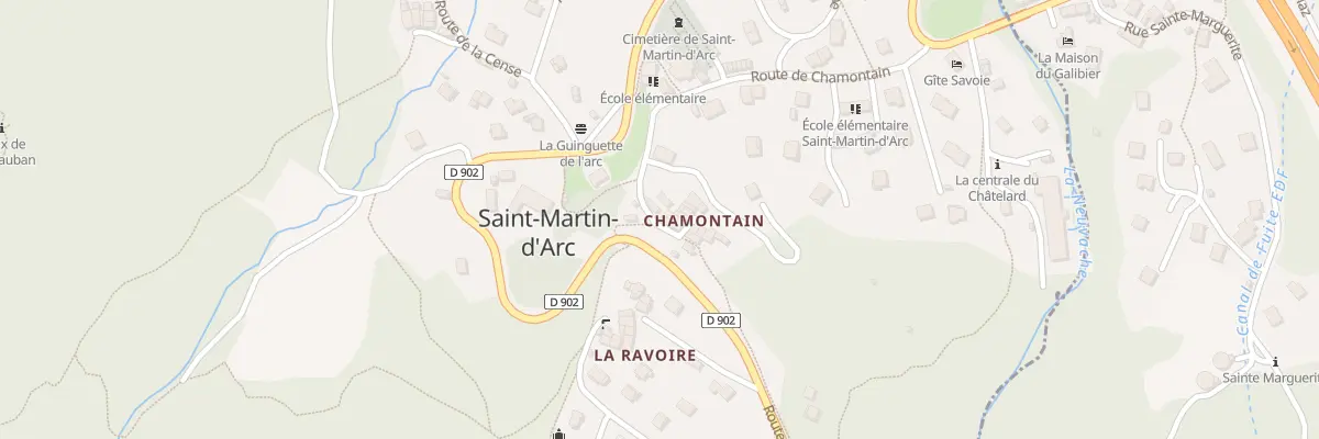 Plan du 5232 Chamontain à Saint-Martin-d’Arc