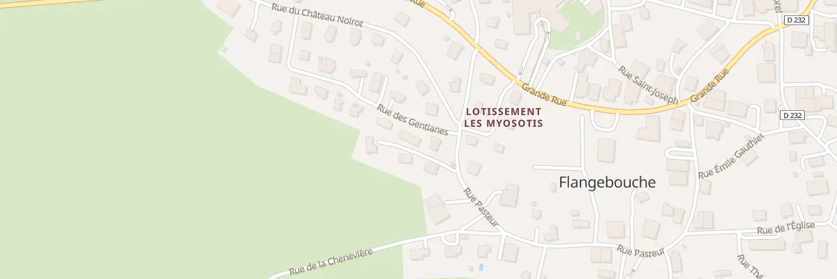 Plan du 1 Rue des Gentianes à Flangebouche