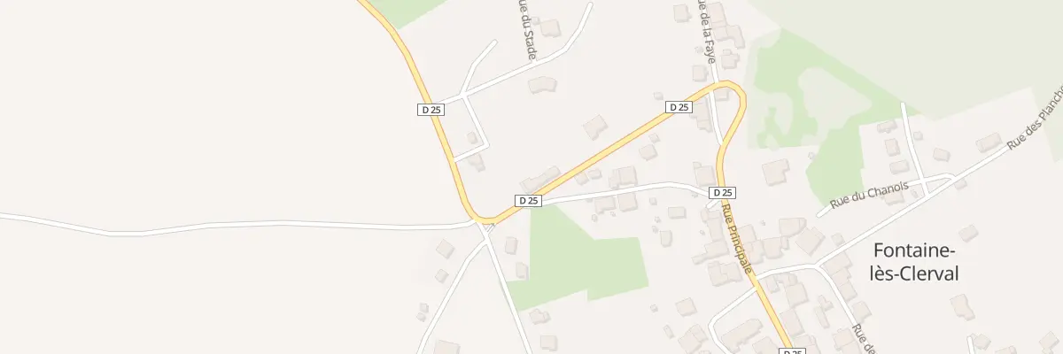 Plan du 30 Rue Principale à Fontaine-lès-Clerval