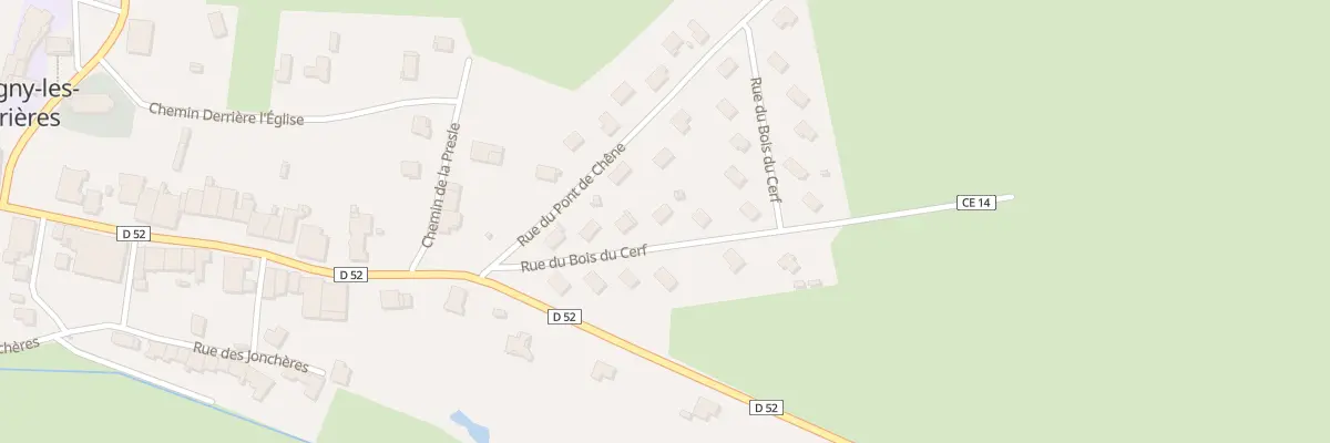 Plan du 8 Rue du Bois du Cerf à Hadigny-les-Verrières
