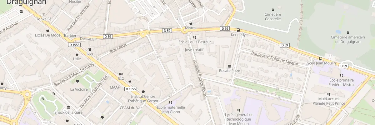 Plan du 70 Av Patrick Rosso à Draguignan