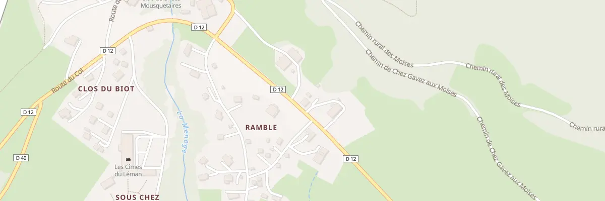 Plan du 2340 Rte du Col à Habère-Poche