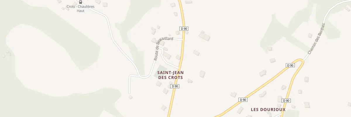 Plan du 5213 Saint Jean à Crots
