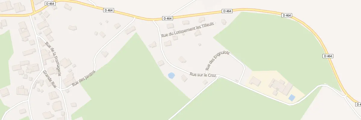 Plan du 1 Rue sur le Croz à Servin