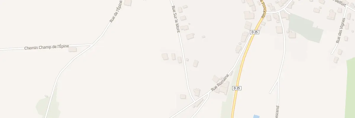 Plan du 3 Rue sur le Mont à Fontaine-lès-Clerval
