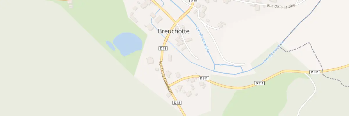 Plan du 6 Rue Emile Grandjean à Breuchotte