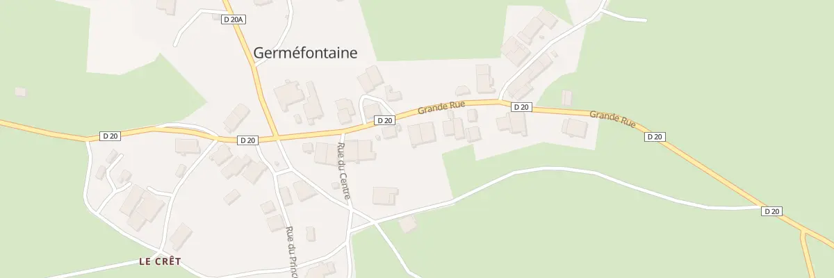 Plan du 15 Gr Grande Rue à Germéfontaine