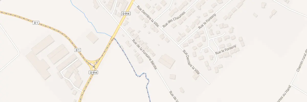 Plan du 16 Rue de la Fontaine Bénite à Rehainviller