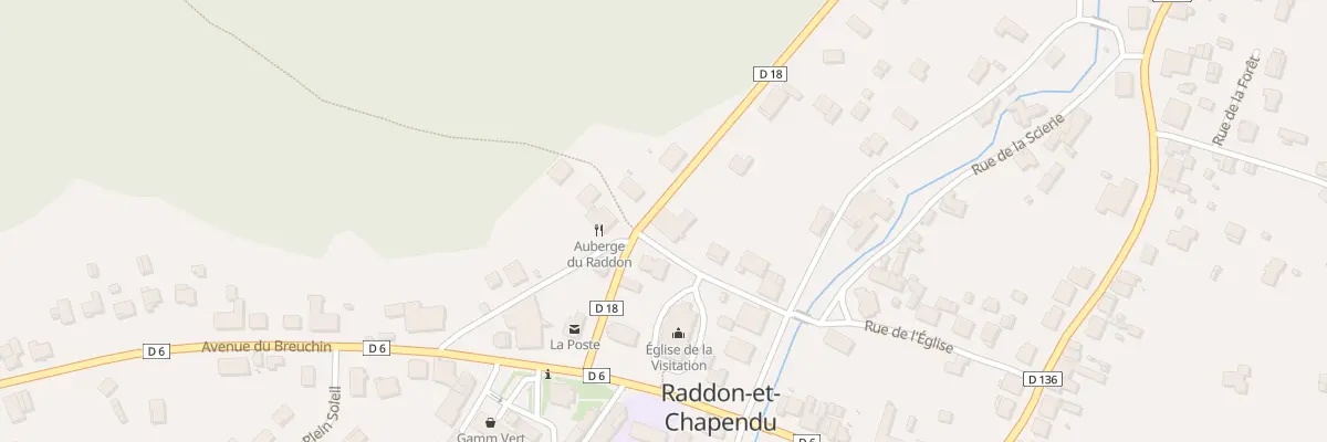 Plan du 2 Rte de Fougerolles à Raddon-et-Chapendu