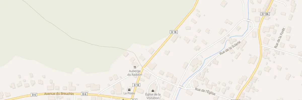 Plan du 9 Rte de Fougerolles à Raddon-et-Chapendu