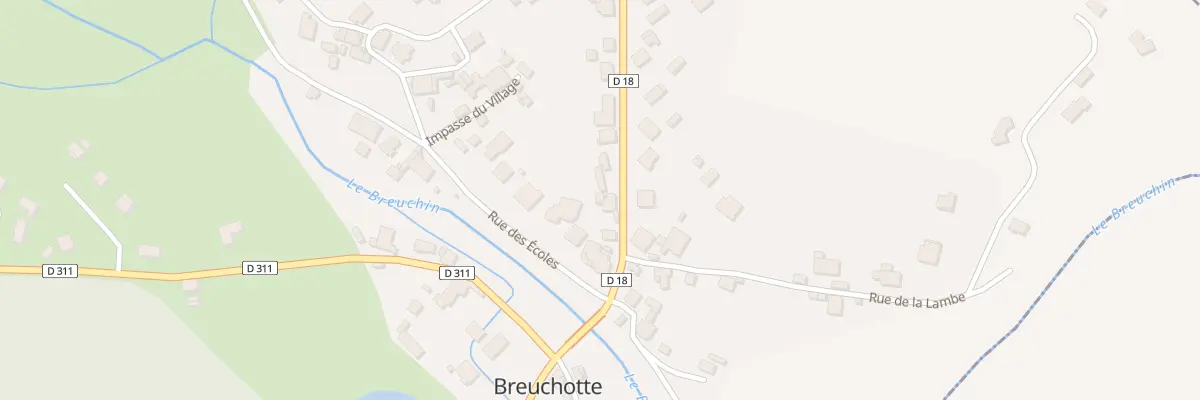 Plan du 6 Rue des Ecoles à Breuchotte