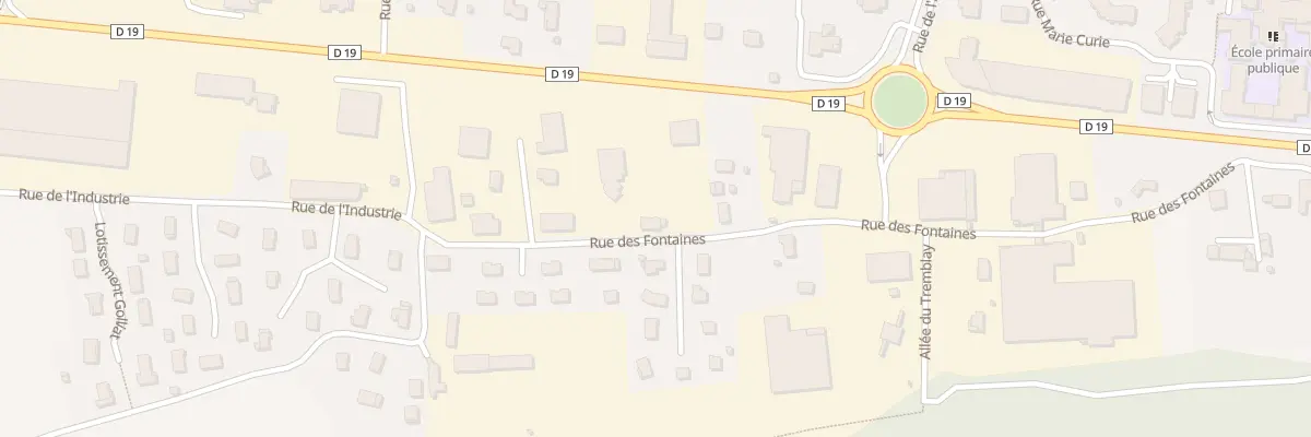 Plan du 183 Rue des Fontaines à Vougy