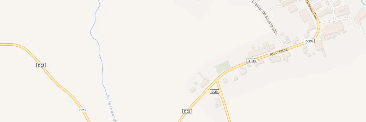 Plan du 14 Rue Haute à Bezange-la-Grande
