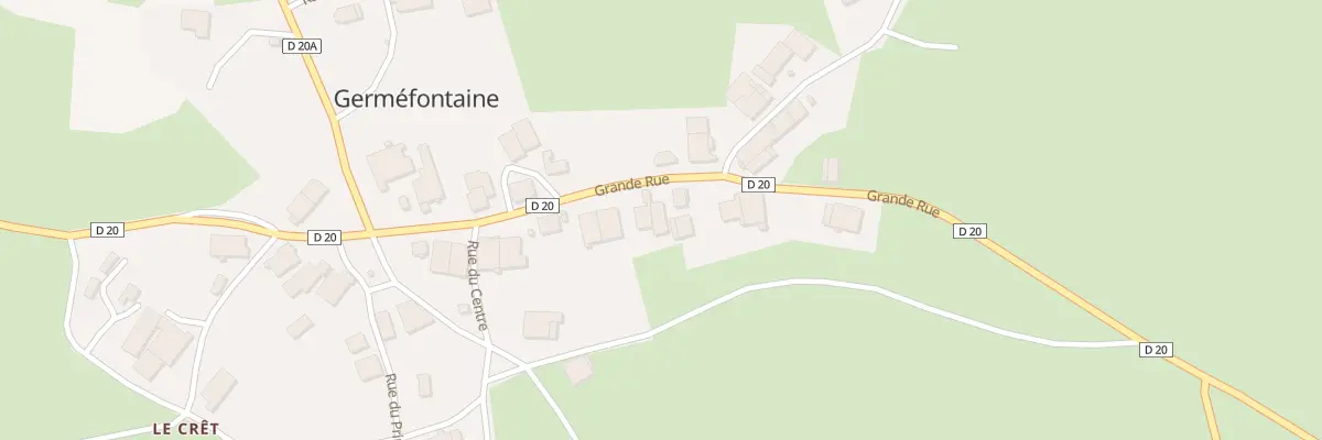 Plan du 7 Gr Grande Rue à Germéfontaine