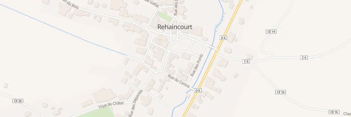 Plan du 33 Rue des Déportés à Rehaincourt