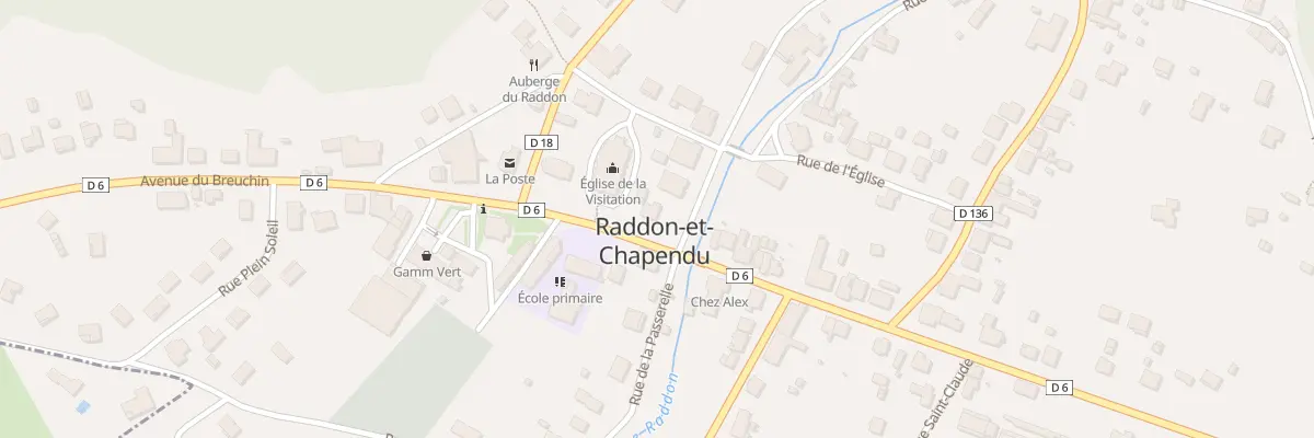 Plan du 2 Av du Breuchin à Raddon-et-Chapendu