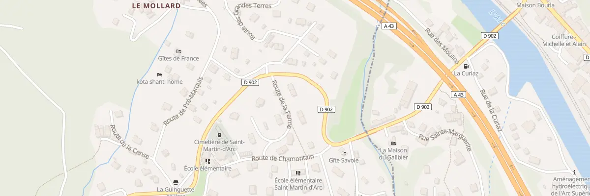 Plan du 47 Rte de la Ferme à Saint-Martin-d’Arc