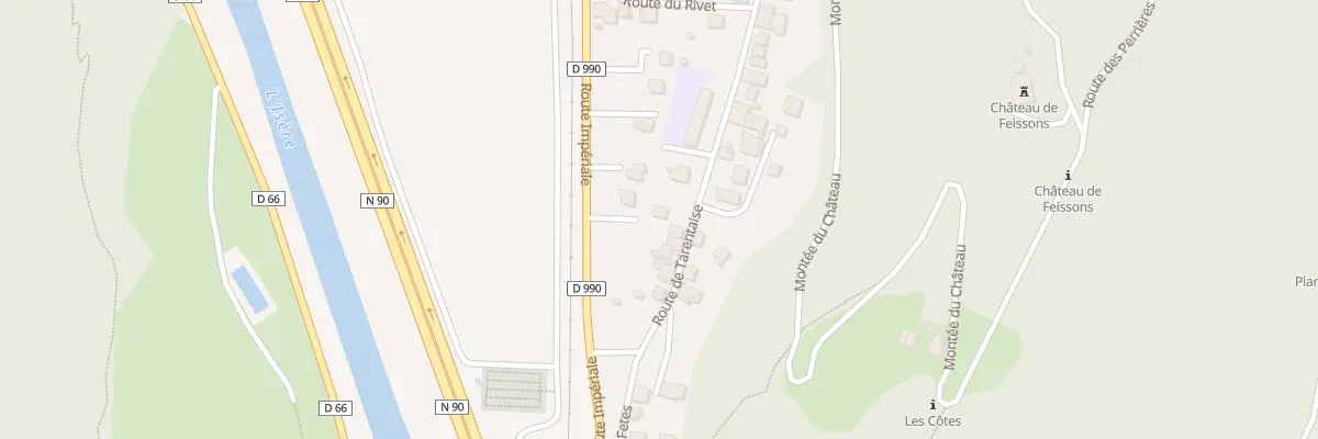 Plan du 51 Rte de Tarentaise à La Léchère