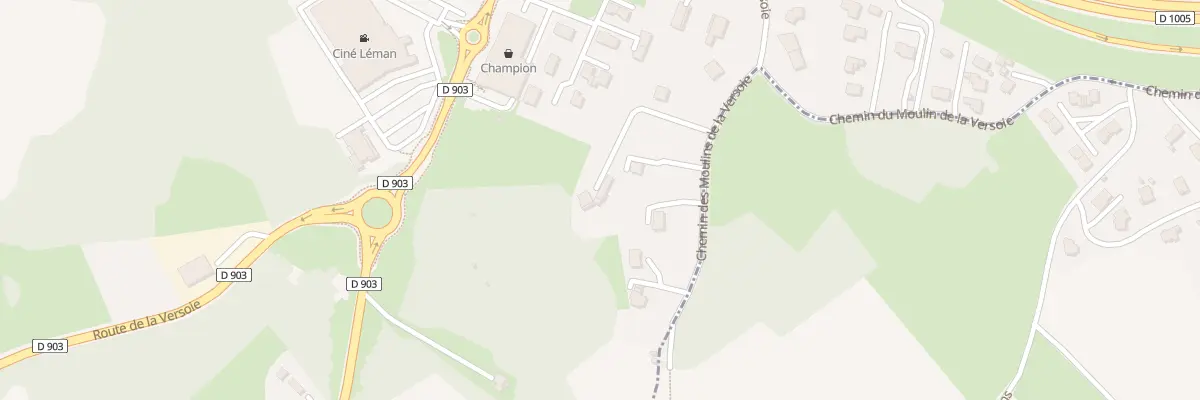 Plan du 13B Che des Moulins de la Versoie à Thonon-les-Bains