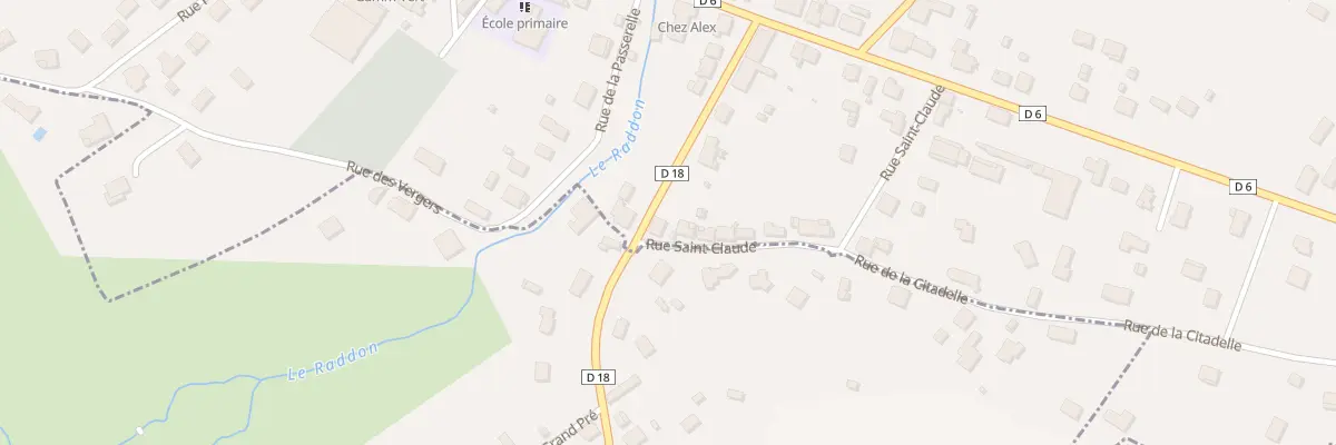 Plan du 9 Rte de Lure à Raddon-et-Chapendu