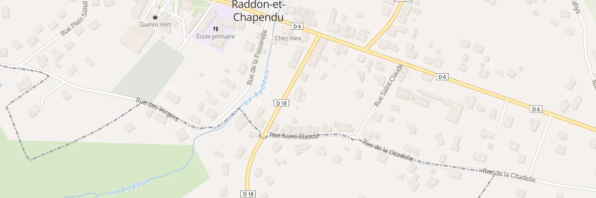 Plan du 7 Rte de Lure à Raddon-et-Chapendu